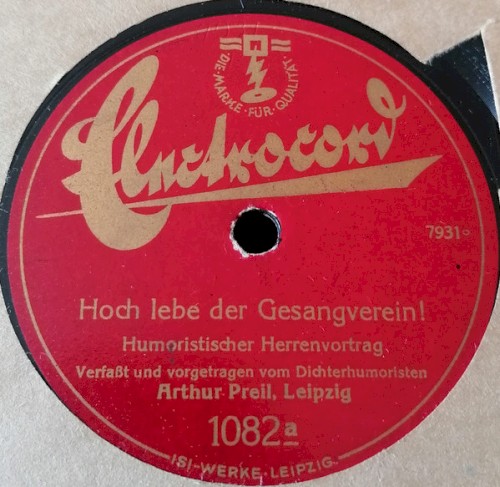 Hoch lebe der Gesangsverein! / Der Kientopp ist eine Himmelsmacht!