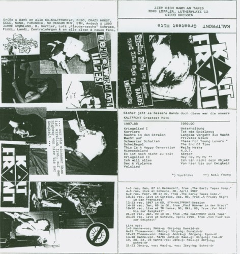Sicher gibt es bessere Bands, doch diese war die unsere - Kaltfront Greatest Hits
