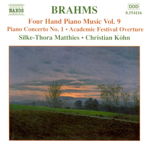 Four Hand Piano Music, Volume 9: Piano Concerto no. 1 / Academic Festival Ouverture