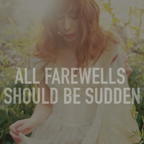 All Farewells Should Be Sudden (acoustic version)