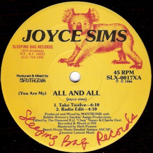 (You Are My) All and All