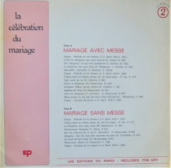 La célébration du mariage - disque 2