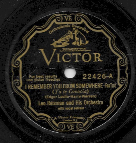 I Remember You From Somewhere / Washing Dishes With My Sweetie