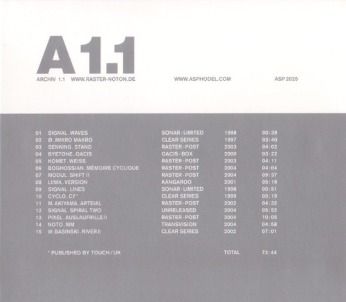 Raster-Noton: Archiv 1.1