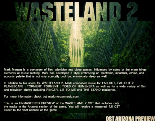 Wasteland 2 OST: Unmastered Arizona Preview