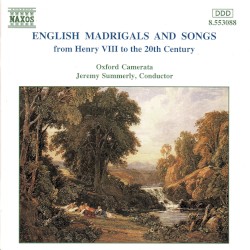 English Madrigals and Songs