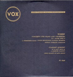 Concerto for Piano and Orchestra in C Major, Opus 11 / Clarinet Quintet in B Flat, Opus 34