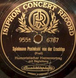 Spielmann Pustekohl von der Erschten / Musikus Spargel