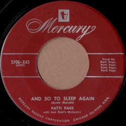 And So to Sleep Again / One Sweet Letter