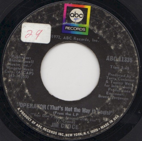 Operator (That’s Not the Way It Feels) / Rapid Roy (The Stock Car Boy)