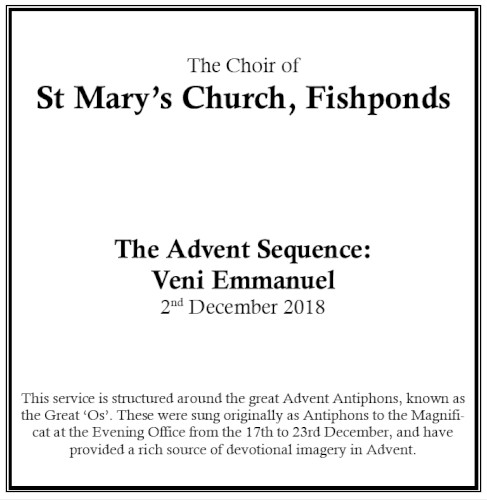 Advent Sequence 2018