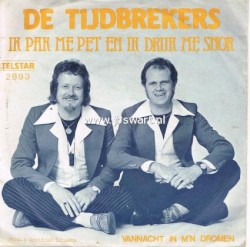 Ik pak me pet en druk me snor