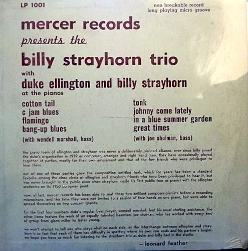 Mercer Records Presents the Billy Strayhorn Trio