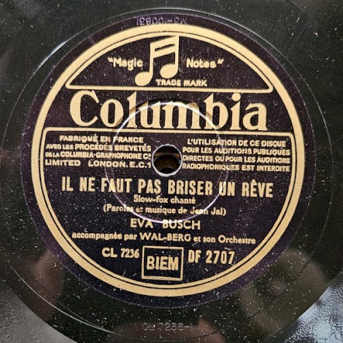 Il ne faut pas briser un rêve / Le Temps qu’une hirondelle