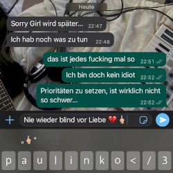 Nie wieder blind vor Liebe </3
