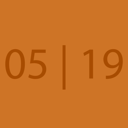 Calendar - 05 | 19