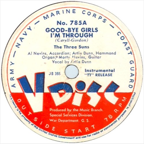 Good‐Bye Girls I’m Through / I’ll Forget You / Mother Machree