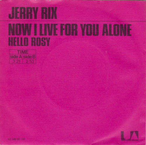 Now I Live for You Alone