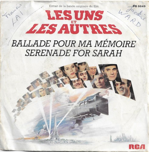 Extrait de la bande originale du film Les Uns et les Autres: Ballade pour ma mémoire / Serenade for Sarah