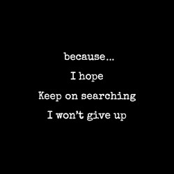because…