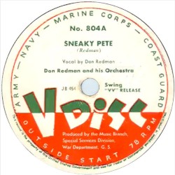 Sneaky Pete / Let’s All Sing Like the Birdies Sing / By the Waters of Minnetonka / There’s a Long, Long Trail