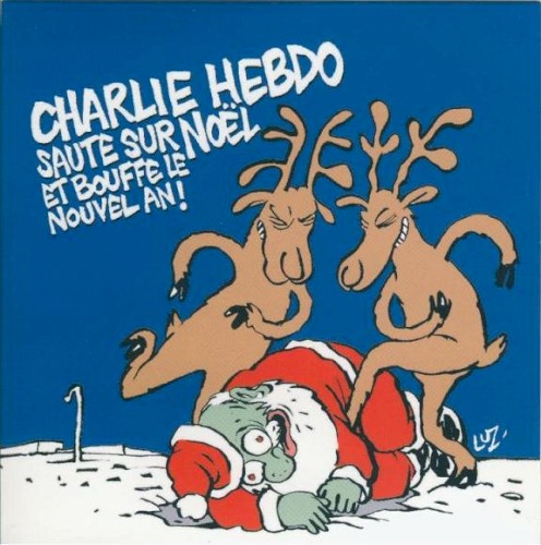 Charlie Hebdo saute sur Noël et bouffe le nouvel an