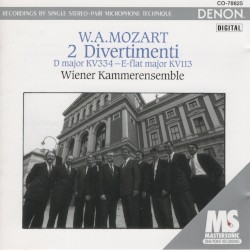 2 Divertimenti: D major KV 334 / E-flat major KV 113