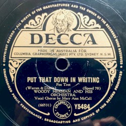 Put That Down in Writing / At the Woodchopper's Ball