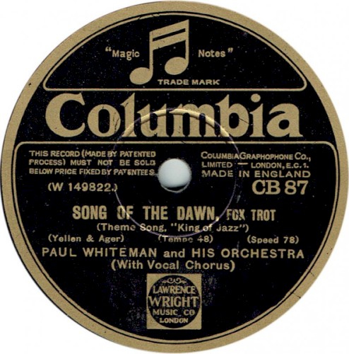 Song of the Dawn / I Like to Do Things for You