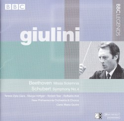 Beethoven: Missa Solemnis / Schubert: Symphony no. 4