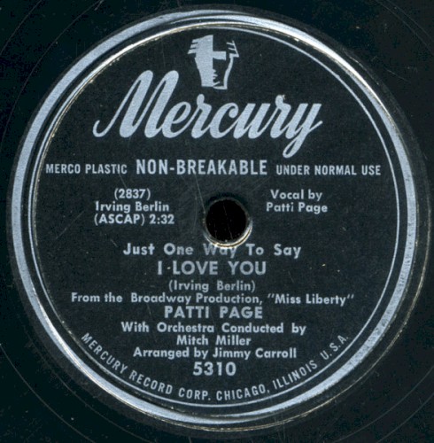 Just One Way to Say I Love You / I’ll Keep the Love Light Burning (in My Heart)