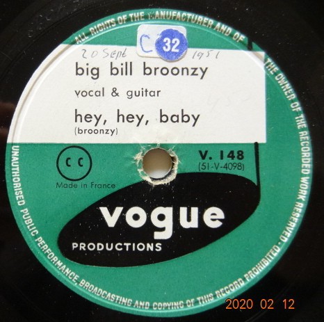 Hey, Hey, Baby / Willie Mae Blues