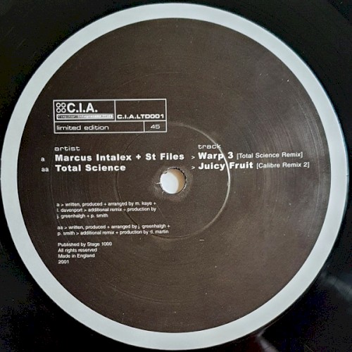 Warp 3 (Total Science remix) / Juicy Fruit (Calibre remix 2)