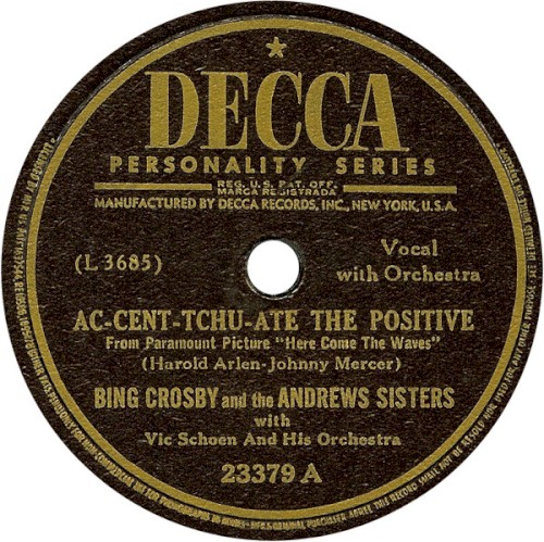 Ac-Cent-Tchu-Ate The Positive / There's A Fellow Waiting In Poughkeepsie