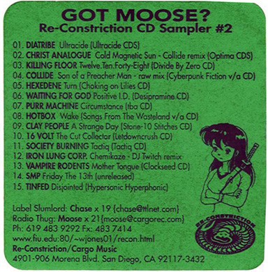 Got moose? Re-constriction CD sampler #2