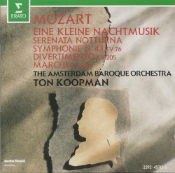 Serenata Notturna N° 6 KV 239 / Symphonie N° 43 KV 76 / Divertimento N° 7 KV 205 / Marsch KV 290 / Eine Kleine Nachtmusik KV 525
