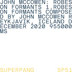 Robeson Formants