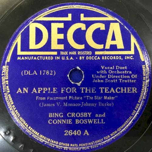 An Apple for the Teacher / Still the Bluebird Sings