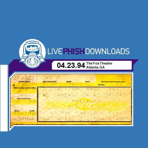 1994-04-23: The Fox Theatre, Atlanta, GA, USA