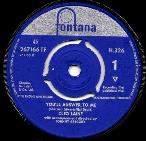 You'll Answer to Me / I Only Have Eyes for You