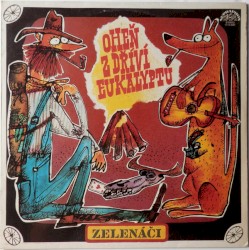 Oheň z dříví eukalyptu