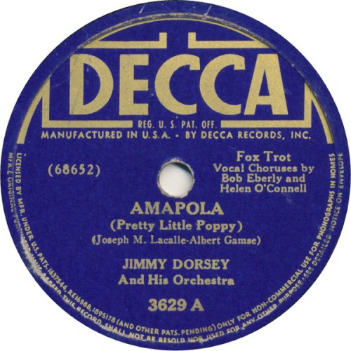 Amapola (Pretty Little Poppy) / Donna Maria