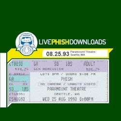 1993-08-25: Paramount Theatre, Seattle, WA, USA