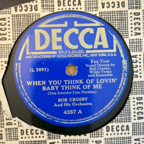 When You Think of Lovin' Baby Think of Me / I'll Be True to the One I Love