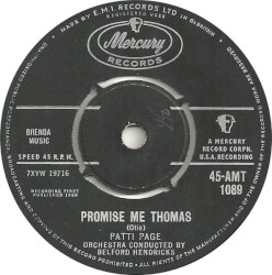 Promise Me Thomas / Two Thousand, Two Hundred, Twenty-Three Miles