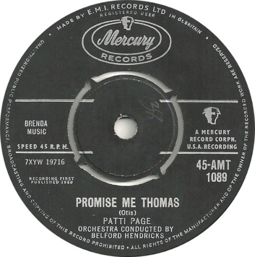 Promise Me Thomas / Two Thousand, Two Hundred, Twenty-Three Miles