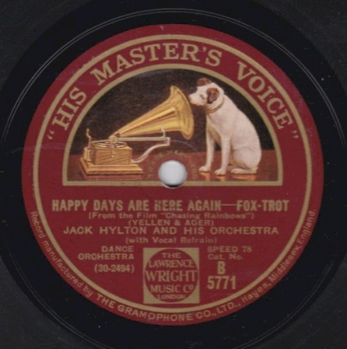 Happy Days Are Here Again / Lucky Me Lovable You