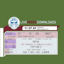 1991-11-07: Tipitina's, New Orlean's, LA, USA