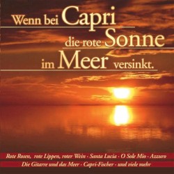 Wenn bei Capri die rote Sonne im Meer versinkt
