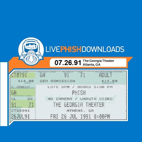 1991-07-26: The Georgia Theatre, Atlanta, GA, USA